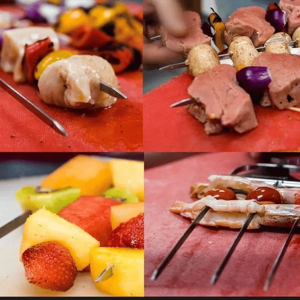 Spiedini da grill a 3 vie Acciaio inossidabile - - 3-way skewers acciaio grill grill skewers grilling stick home & garden inossidabile Skewers skewers stick spiedini spiedini grill - Concept Palermo