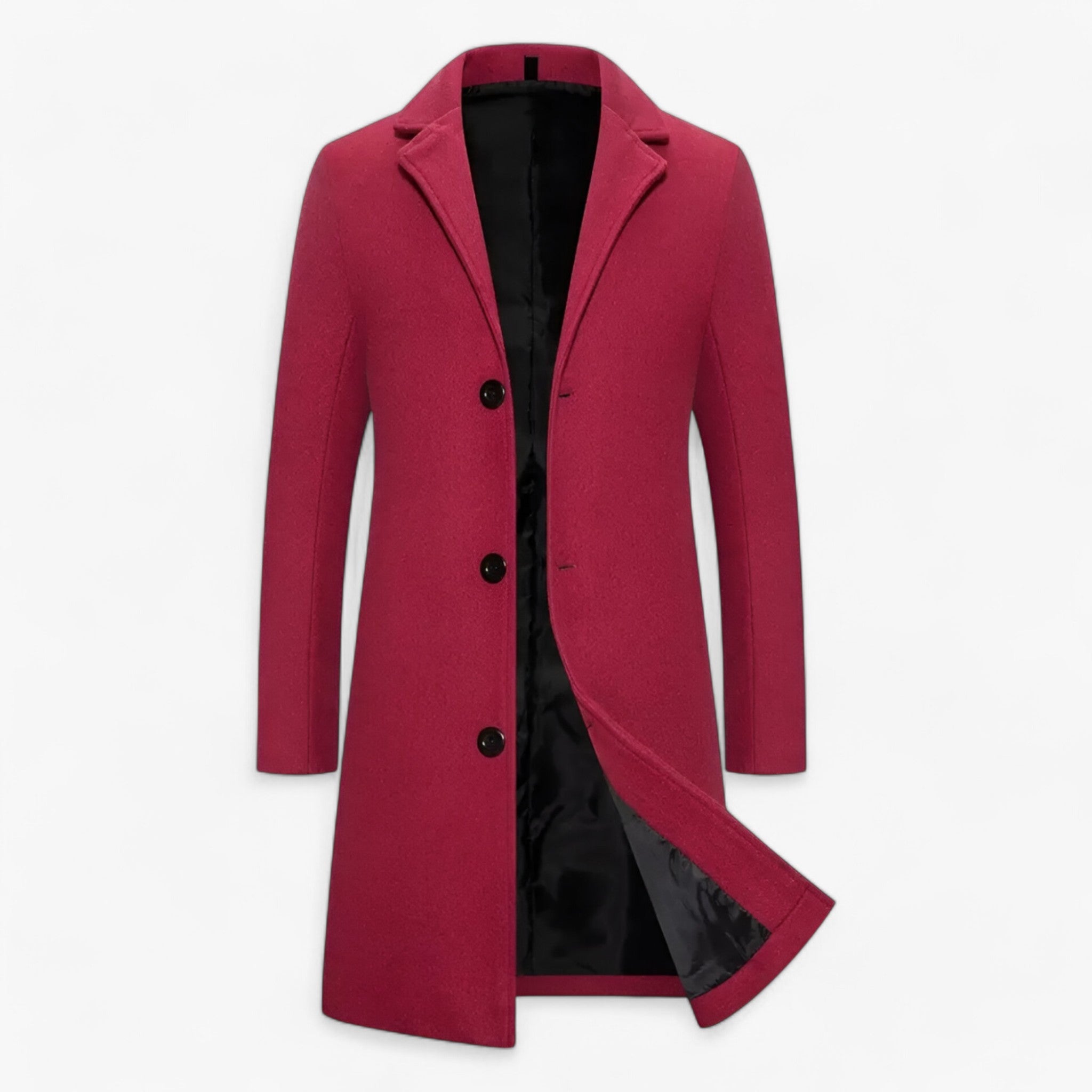 Giacca Lunga in Cotone - Business Casual per Uomini Uomo - Rosso - business casual cotone giacca giacca lunga lunga men's coats & jackets uomini - Concept Palermo