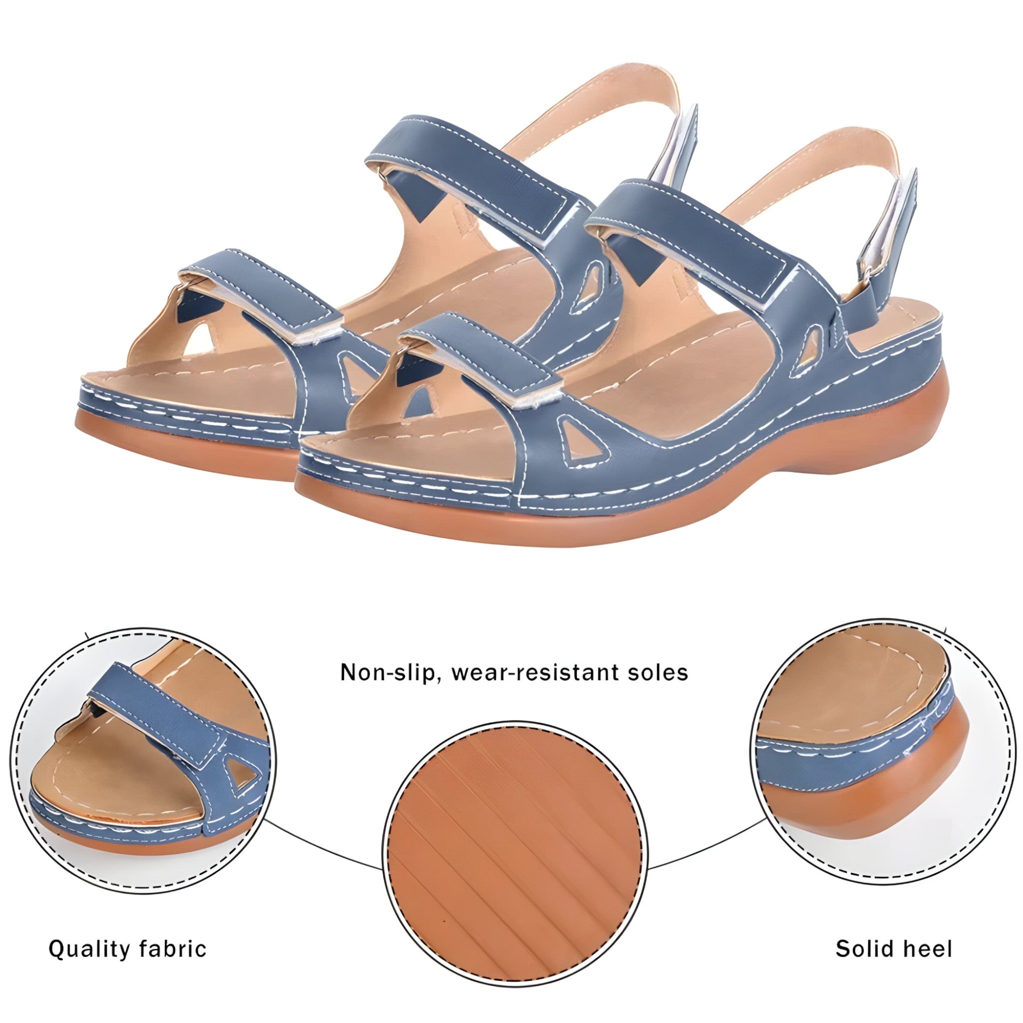 Sandali Ortopedici Uomo in Pelle Nera con Supporto Arco Plantare - - Footwear ortopedici sandali sandali ortopedici sandals uomo women - Concept Palermo