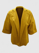 Damesvest van synthetisch suède