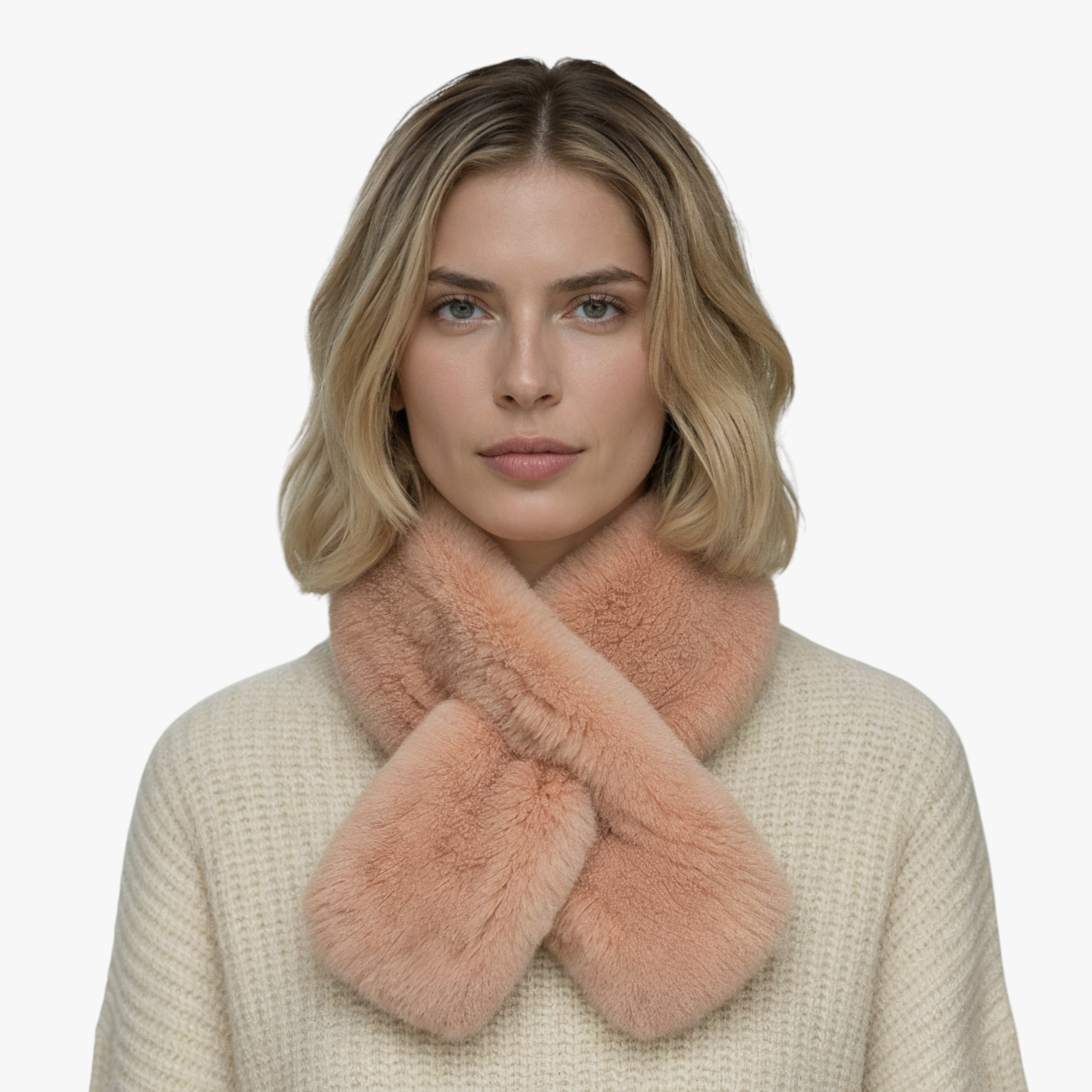 Sciarpa di Pelliccia per Donne - - accessorio elegante donne moda invernale pelliccia pelliccia di coniglio rex sciarpa sciarpa calda sciarpa corta sciarpa di lusso sciarpa di pelliccia sciarpa invernale sciarpa naturale sciarpa pelliccia sciarpe - Concept Palermo