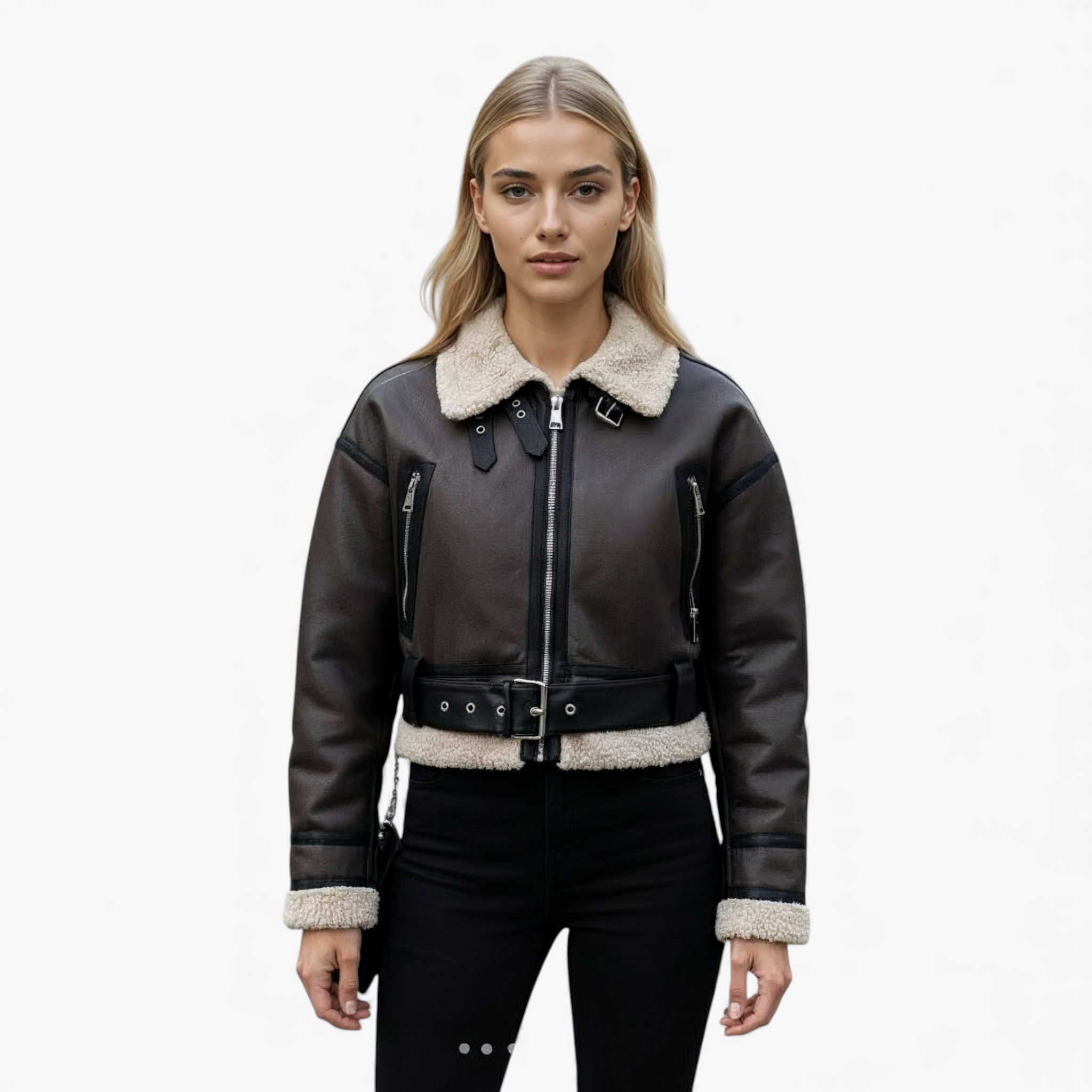 Giacca Invernale Donna con Cintura - - abbigliamento donna cintura donna giacca giacca autunno inverno giacca casual giacca con cintura giacca donna giacca elegante giacca formale giacca invernale giacca maniche lunghe giacca vintage giubbotti invernale moda vintage - Concept Palermo