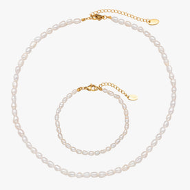 Set di perle d'acqua dolce seducenti - - accessoires acqua dolce jewelry Linen perle perle acqua seducenti sieraden Unisex - Concept Palermo