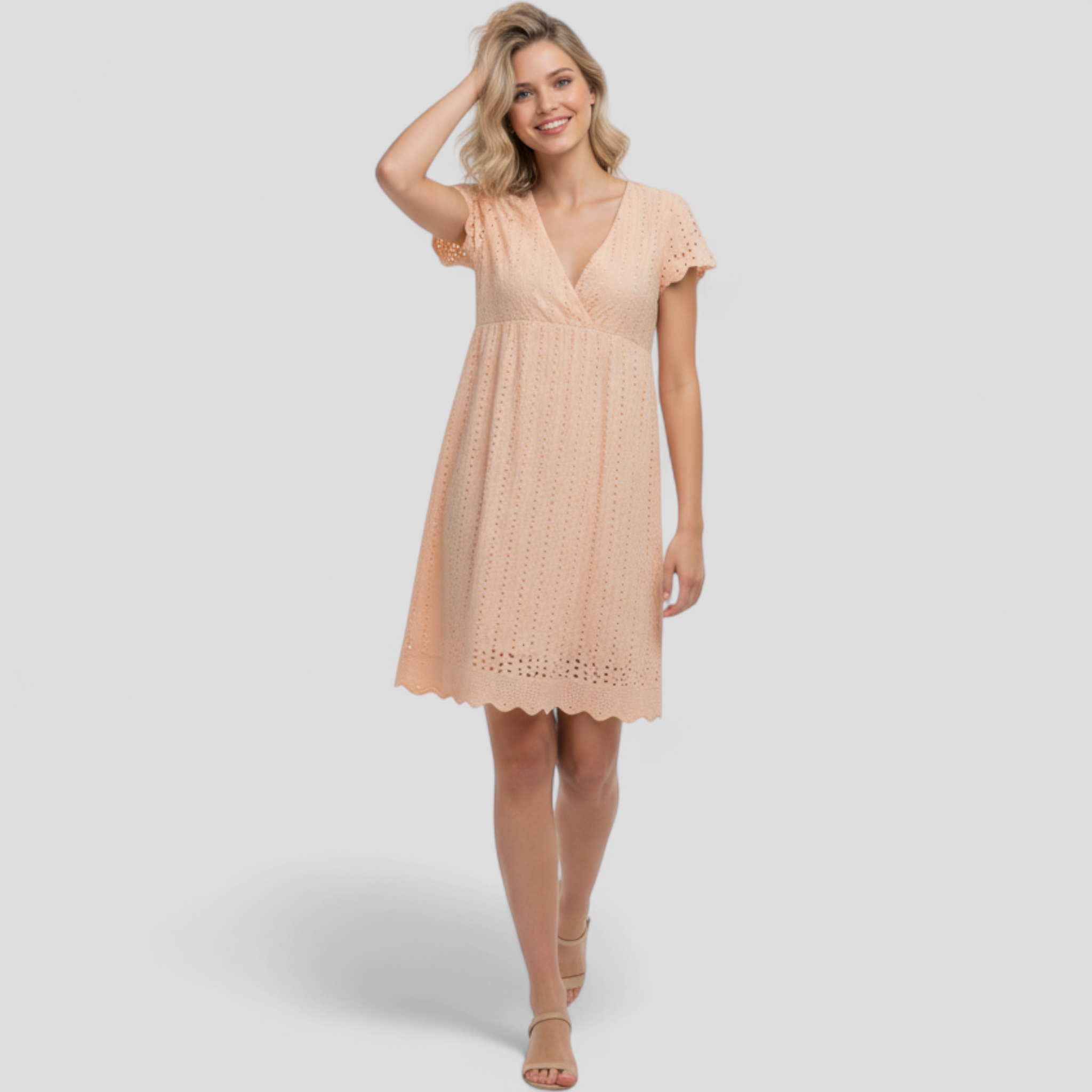 Vestido de verano cómodo para mujer en lino transpirable, vestido casual ligero para vacaciones