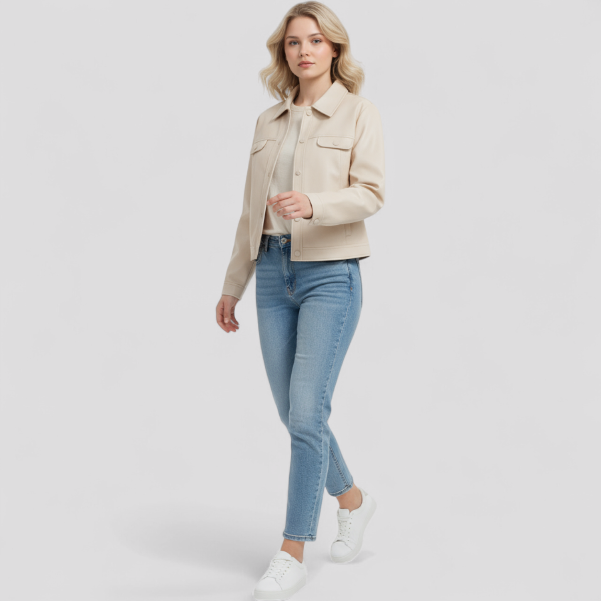 Giacca in pelle sottile da donna - - donna giacca giacca pelle Jackets & Coats pelle sottile Women jackets women's coats & jackets - Concept Palermo