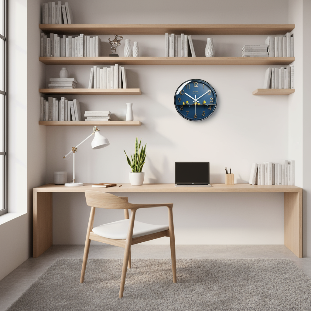 Orologio da Parete Silenzioso in Vetro Design Moderno per Soggiorno/Cucina