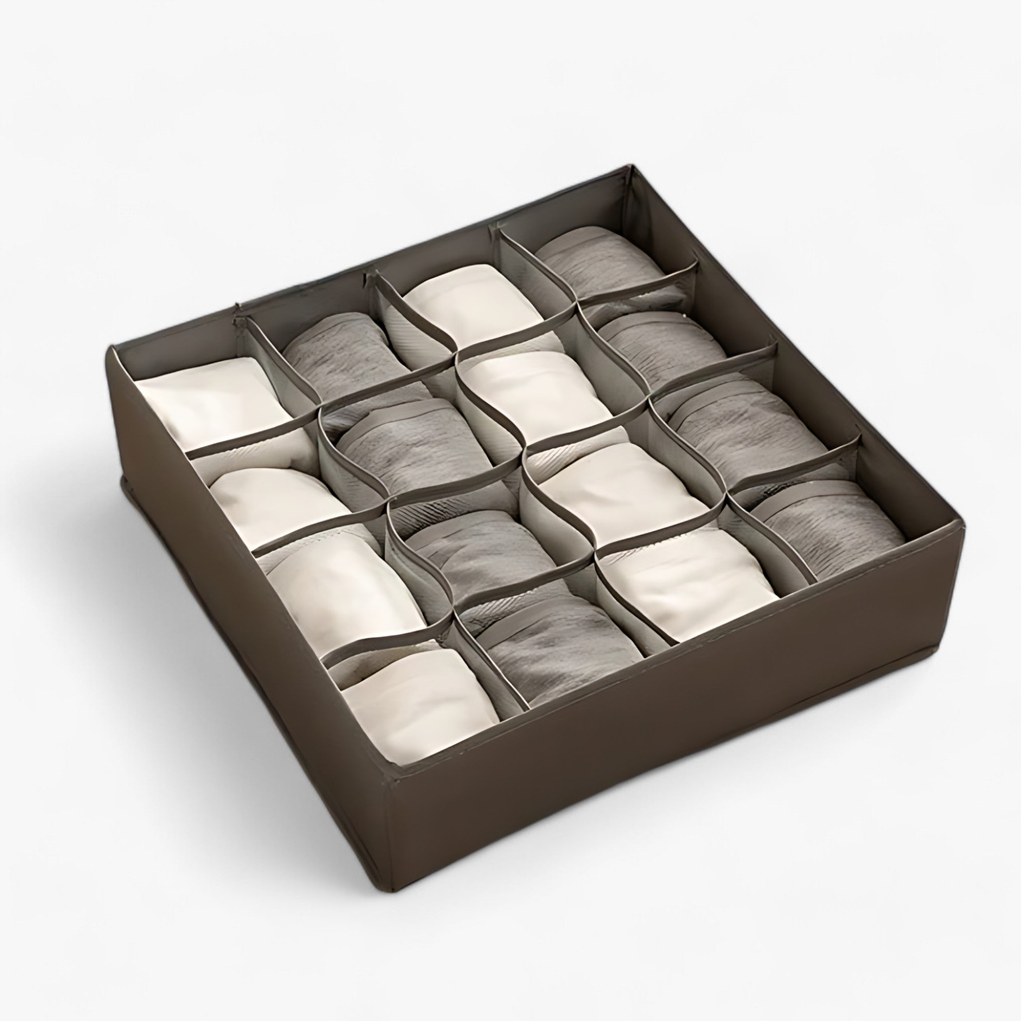 Organizzatore di Biancheria Intima Separatore di Cassetti Regolabile - Mantieni Calze e Suti in Ordine e Organizzati - Grigio 16 Stanze - biancheria calze cassetti closet organizer Clothing Organizer home & garden intima mantieni ordine Organizer organizzati underwear organizer wardrobe organizer - Concept Palermo