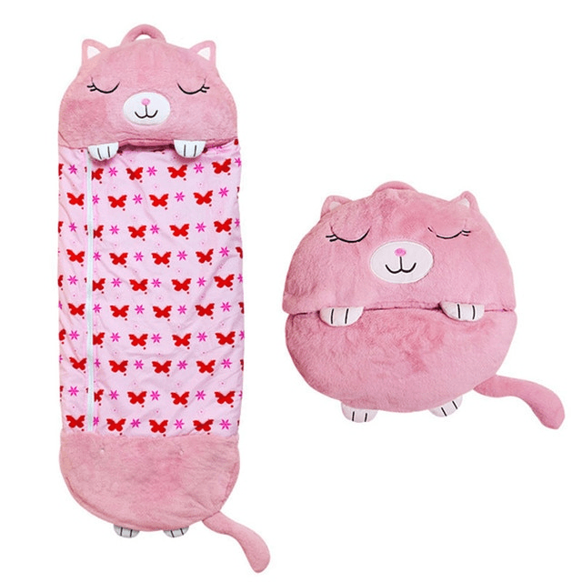 Sacco a Pelo Happy Sleepybag™ Uomo - Leggero e Portatile per Campeggio e Viaggi - Gatto - B102 happy happy sleepybag home & garden Old (Google) old_google ovunque pelo porta questo sacco - Concept Palermo