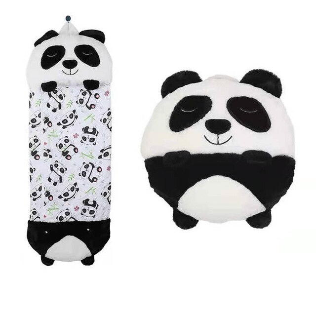 Sacco a Pelo Happy Sleepybag™ Uomo - Leggero e Portatile per Campeggio e Viaggi - Panda - B102 happy happy sleepybag home & garden Old (Google) old_google ovunque pelo porta questo sacco - Concept Palermo