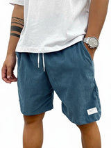 Herren Shorts mit elastischem Bund und Kordelzug, Relaxed Fit