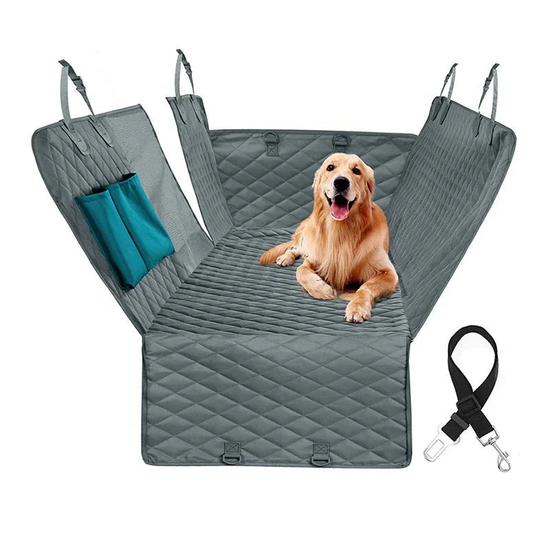 Coprisedile posteriore per auto per cani Nero - Protezione Sicurezza - Oxford - - achterbankhoes auto bescherming cross-from-pantino-8972970099034 dieren honden honden auto huisdieren New-google oxford pets veiligheid - Concept Palermo