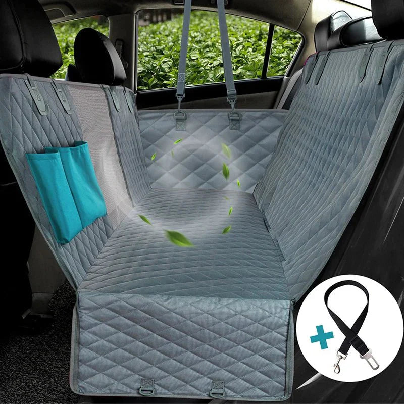 Coprisedile posteriore per auto per cani Nero - Protezione Sicurezza - Oxford - - achterbankhoes auto bescherming cross-from-pantino-8972970099034 dieren honden honden auto huisdieren New-google oxford pets veiligheid - Concept Palermo