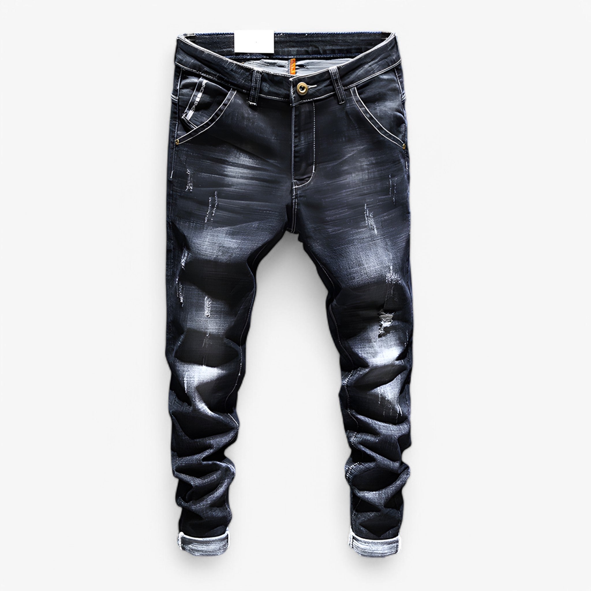 Pantaloni Denim Blu Vestibilità Perfetta - Nero - denim pantaloni pantaloni denim pants perfetta vestibilità - Concept Palermo