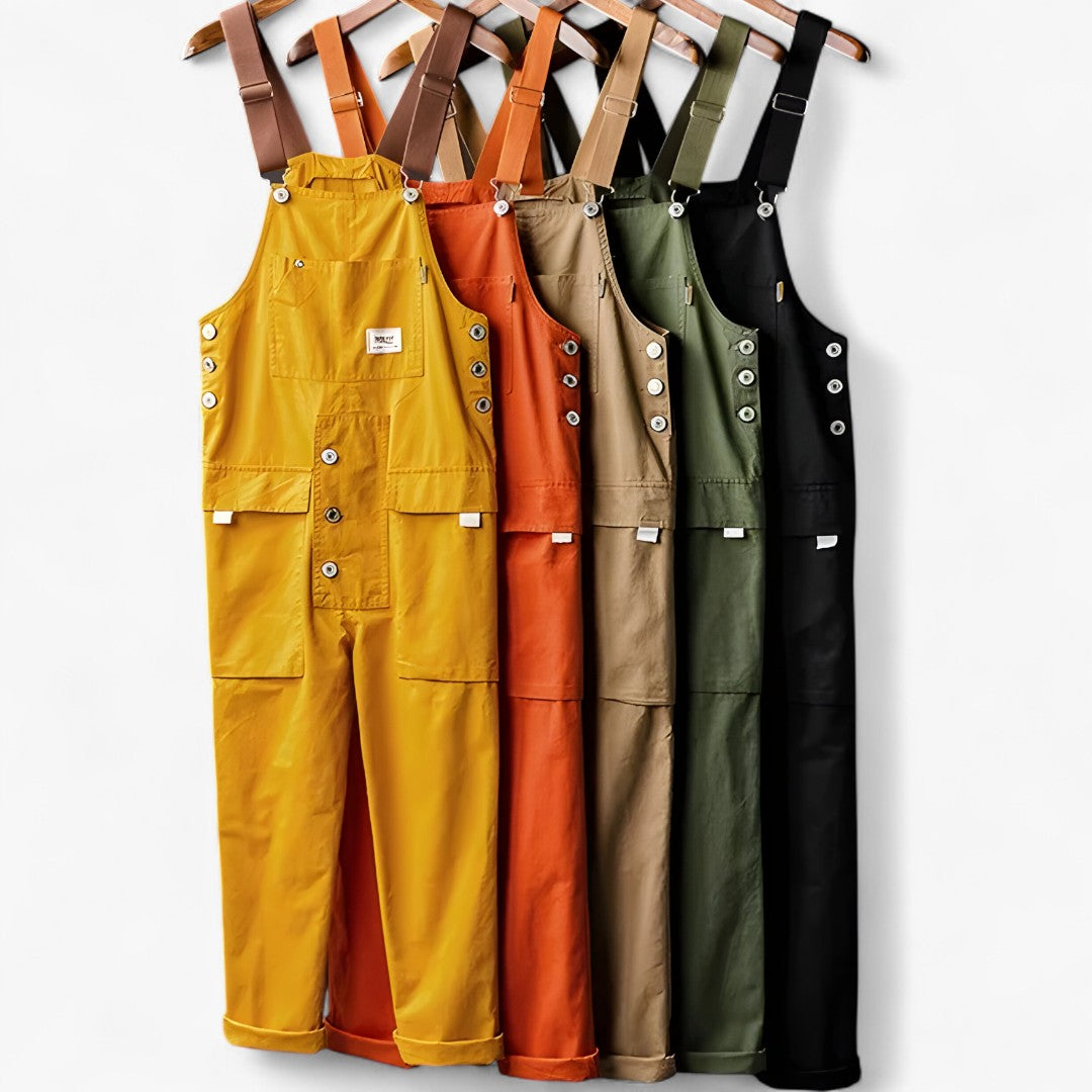 Salopette Cargo Uomo: tuta utility in cotone con vestibilità regolabile e tasche multiple - - cargo jumpsuit one-pieces regolabile salopette salopette cargo uomo utility vestibilità - Concept Palermo