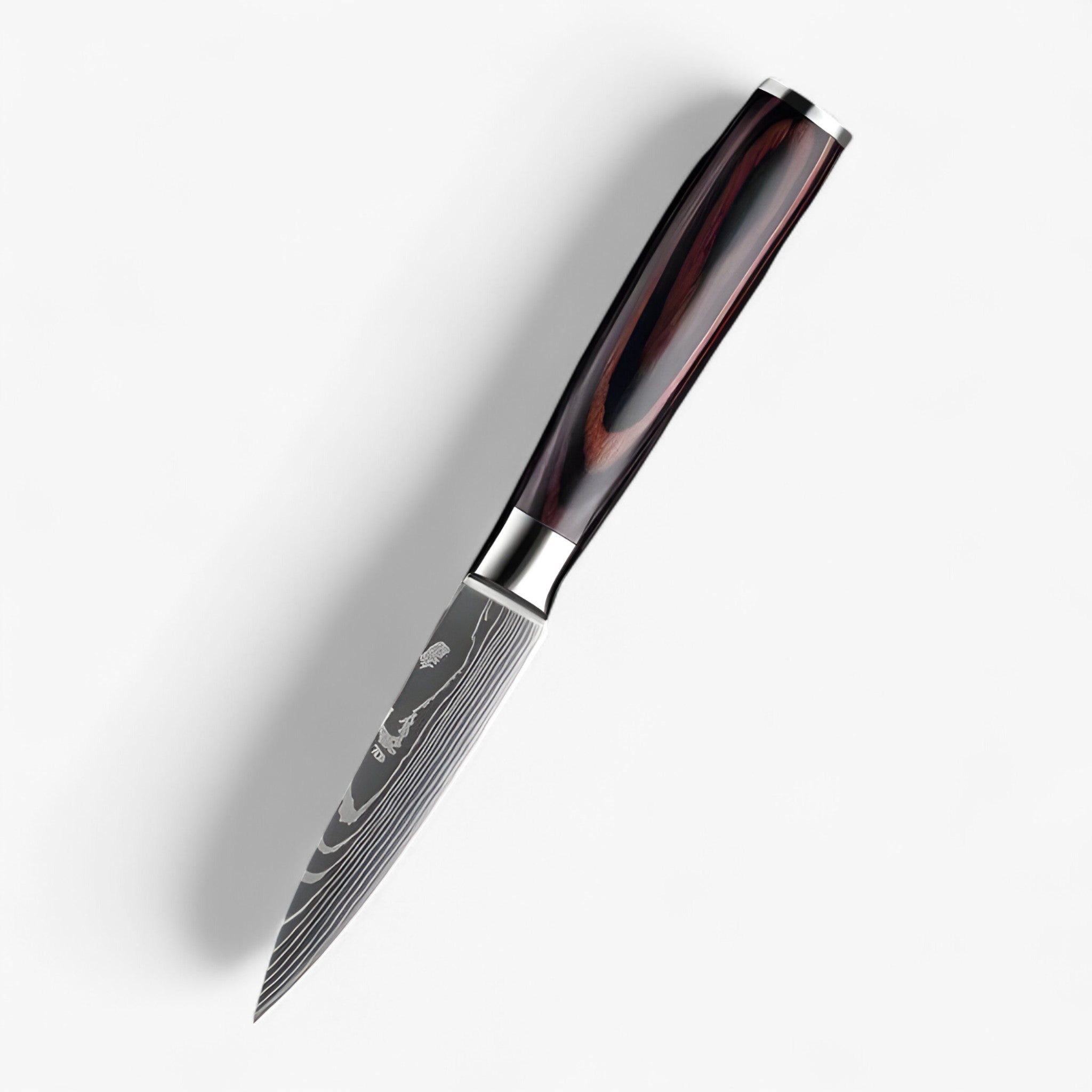 Set 8 Coltelli da Cucina Giapponesi Calla in Acciaio Damasco, Affilatissimi per Chef Professionisti - COLTELLO PER INCOLLARE DA3.5 - calla coltelli cucina damasco damascus pattern giapponesi high-quality knife home & garden Japanese knife kitchen knife set Kitchen Knives knife set knives motivo - Concept Palermo
