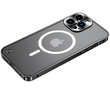 iPhone 15 MagSafe schokbestendige hoes van versterkt aluminium - premium bescherming
