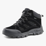 Wandelschoenen met antislip buitenzool leer Heren