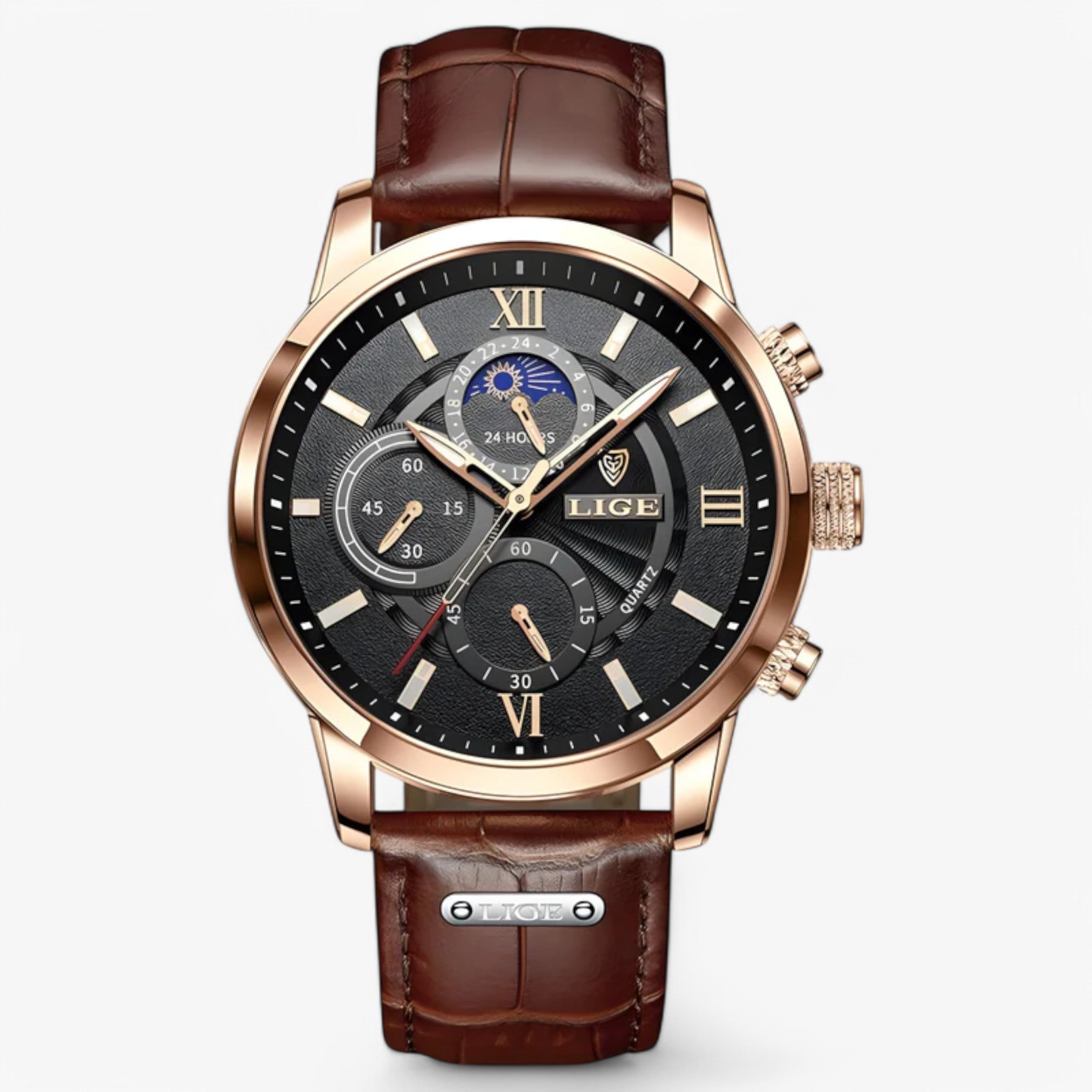 Orologio da uomo, raffinato, elegante e funzionale - Oro nero - funzionale Hot item-tag Men's Watch Old (Google) old_google orologio orologio uomo raffinato uomo watches - Concept Palermo