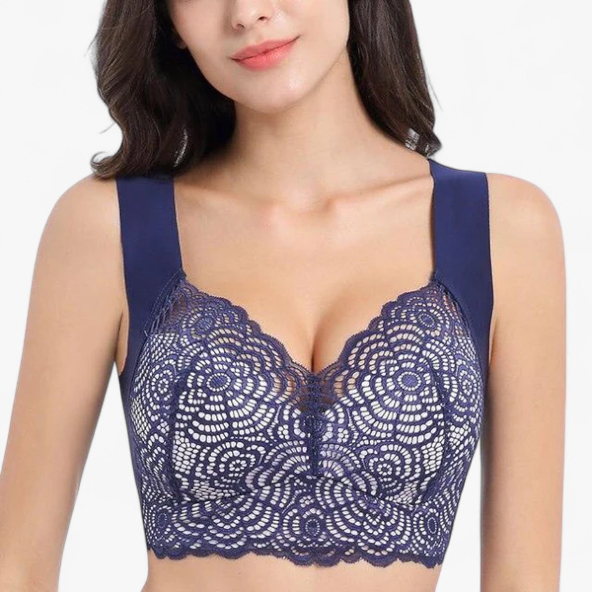 Reggiseno Anti-Sudore Livia™ Donna - Traspirante, Comfort Ottimale, Tessuto Morbido - Blu - anti bra donna livia reggiseno reggiseno anti sudore women's underwear - Concept Palermo