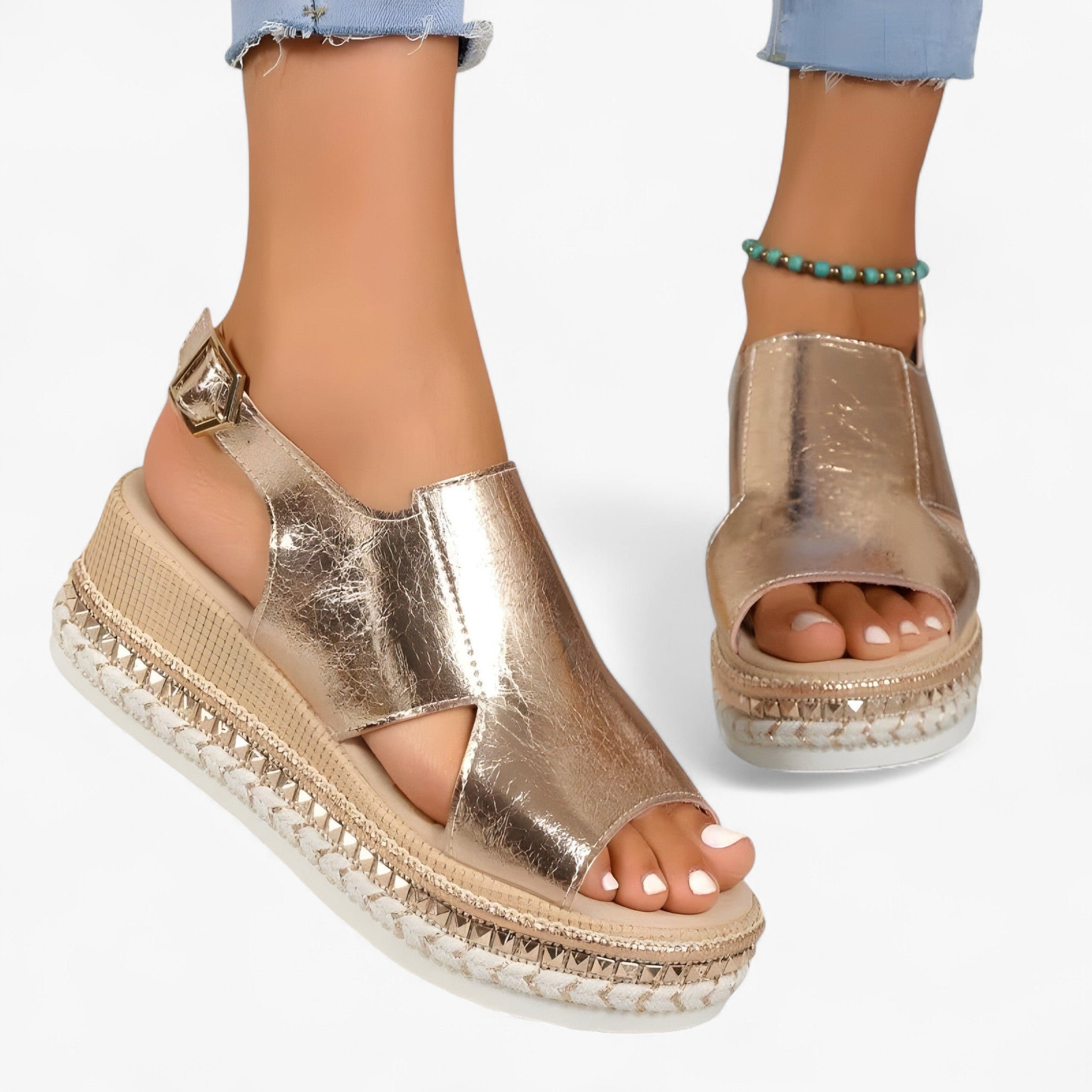 Sandali Donna Neri in Vera Pelle con Tacco Medio Comodo, Eleganti per Cerimonia e Sera