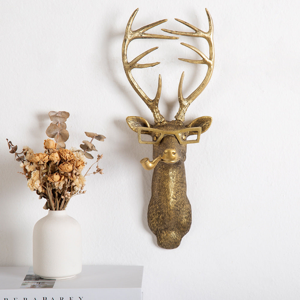 Testa di Cervo Frankie da Parete, Scultura Moderna in Resina Bianca per Arredamento - - cervo frankie frankie testa home home & garden home decor montaggio parete testa uomo - Concept Palermo