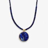Ronda ketting in helende lapis lazuli MidnightMoon blauw wol