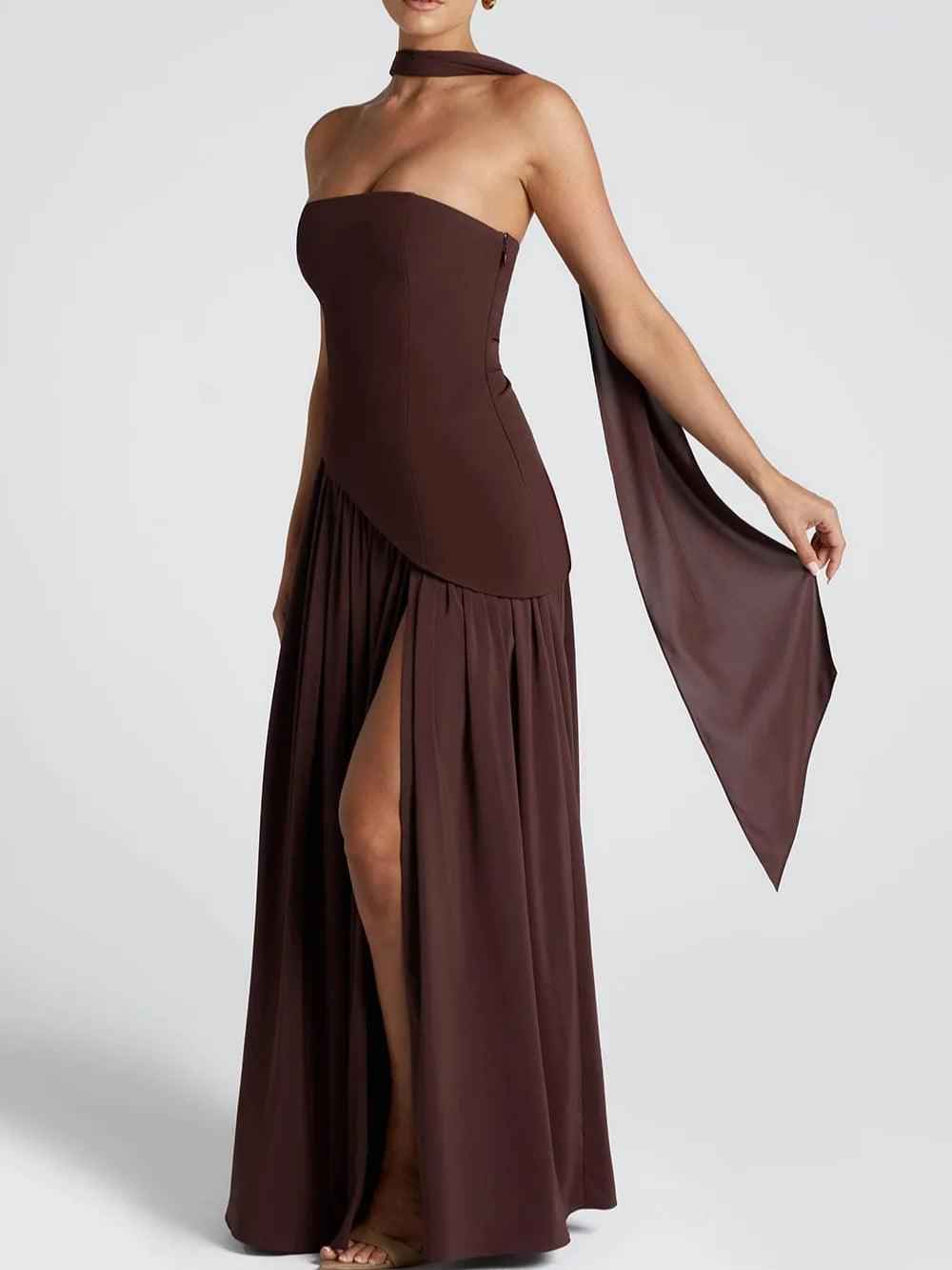 Robe longue fluide fendue femme - Élégante, confortable, sans bretelles avec ruban - - 202505 BEST202507 BEST202509 bretelles Casual Dresses cross-from-marche-lino-15834377748829 Dresses détail femme fente latérale Maxi Dresses New-google Party Dresses robe robe femme ruban SALE Vacation Dresses Wedding Guest Dresses WHZ XH25 - Concept Palermo