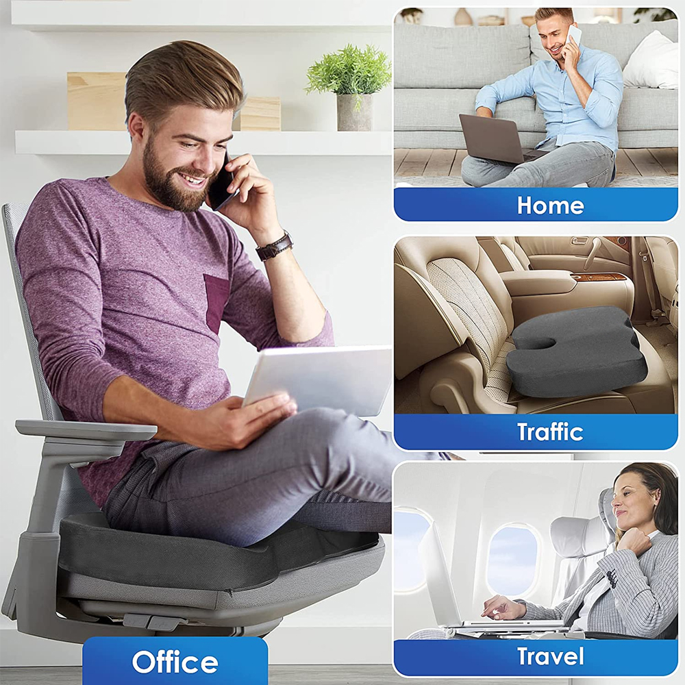 Cuscino Ergonomico Ortopedico per Seduta - Sollievo Dolore Anca e Schiena Basso - - alla alle cushion dolori ortho comfort seat | riduce i dolori alle anche e alla schiena - € ortho pillow Pillow riduce riduce dolori schiena - Concept Palermo
