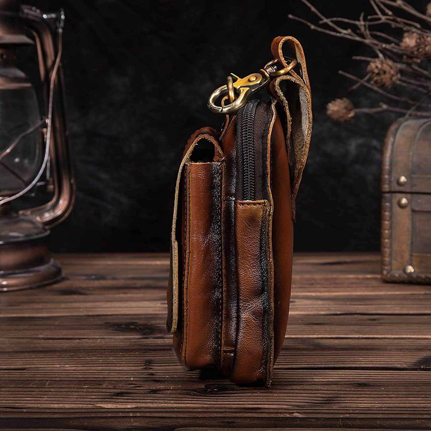 Pochette di cintura da uomo in pelle nera – Elegante e pratica per l'uso quotidiano - - ceinture cross-from-marche-lino-15830621487453 homme New-google new_for_google pochette pochette ceinture qualité Tassen - Concept Palermo