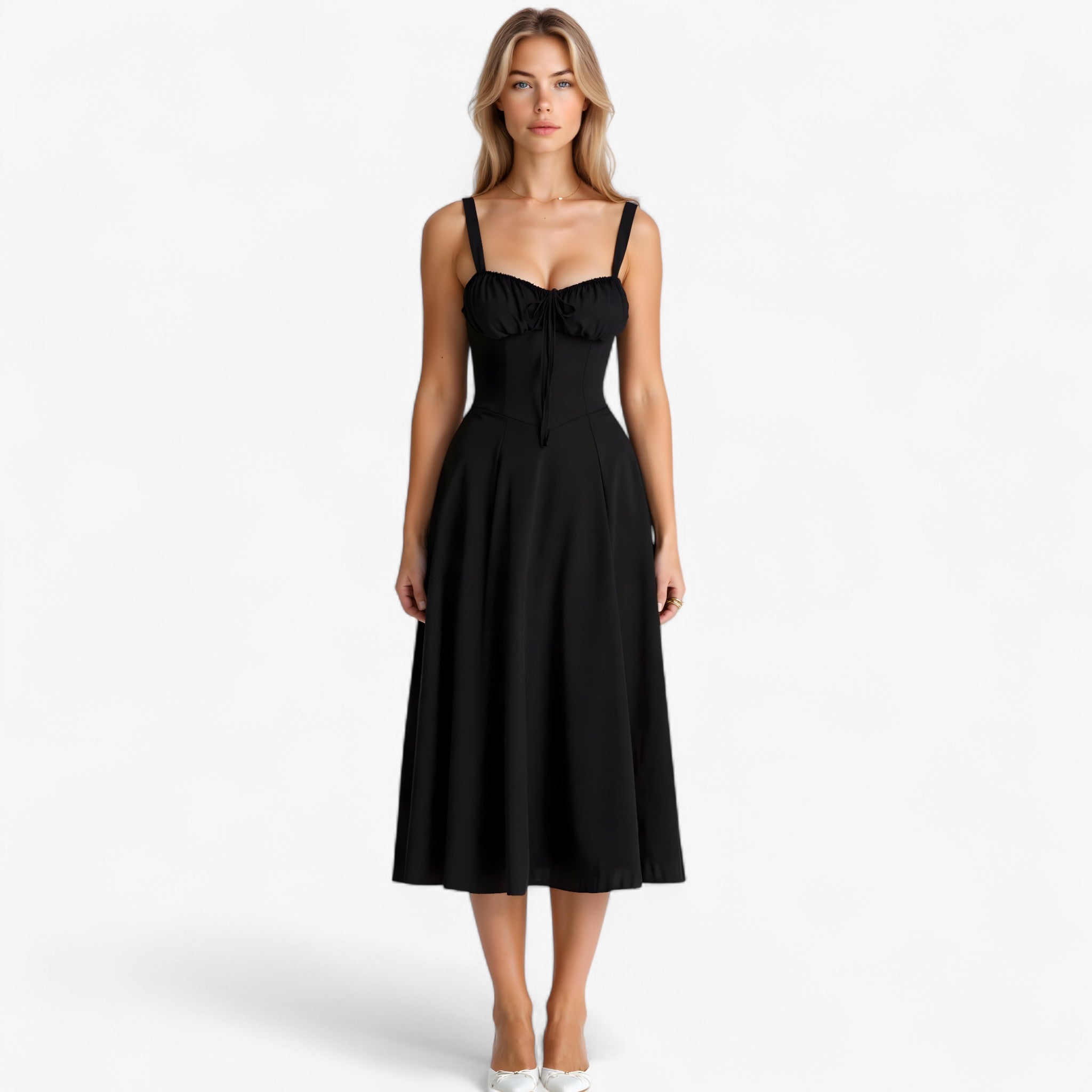 Vestito a vita Donna - Nero - donna dresses vestito vestito vita vita - Concept Palermo