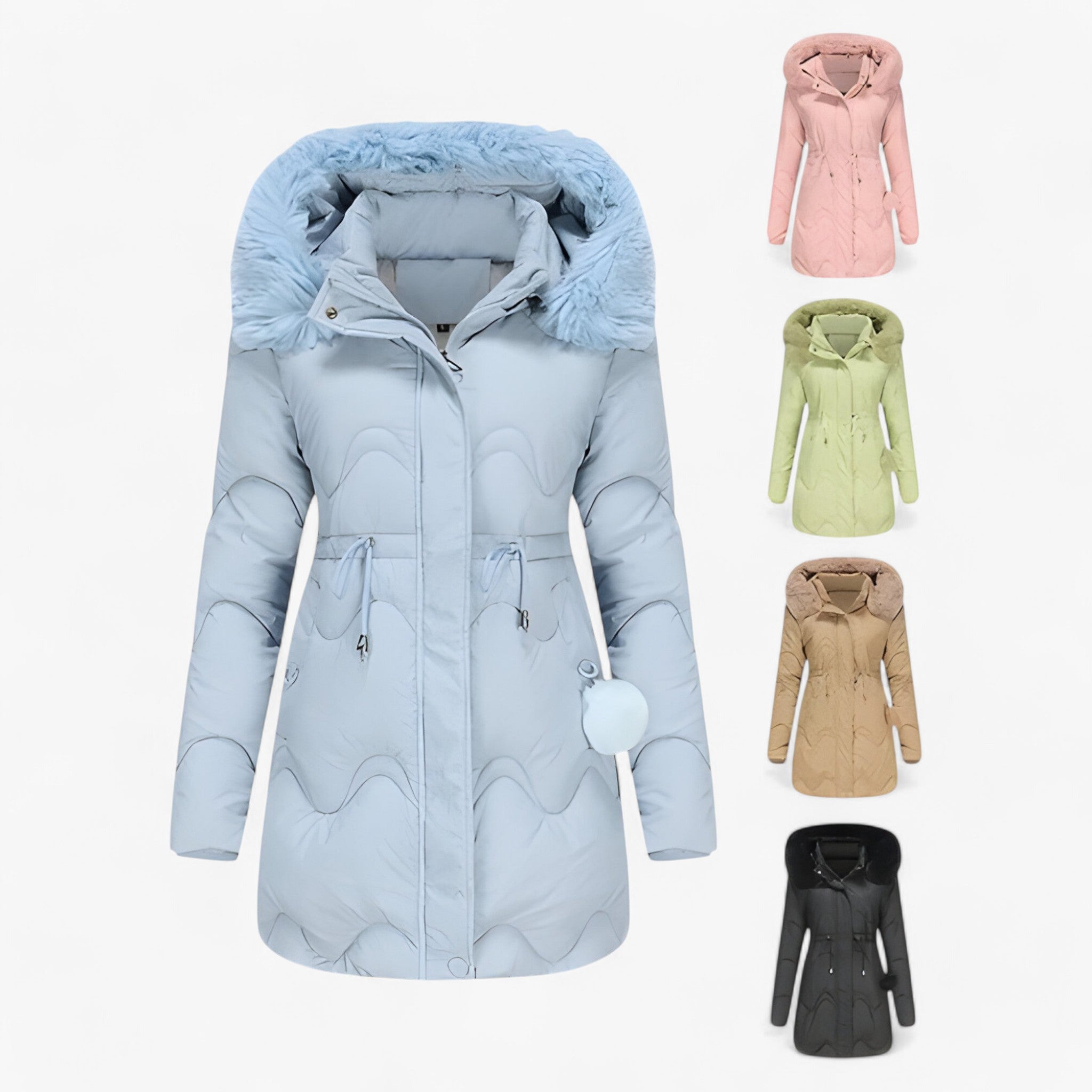 Piumino invernale - con cappuccio e pelliccia spessa per un massimo calore Uomo - - Bestseller-tag calore cappuccio invernale massimo pelliccia piumino piumino invernale spessa - Concept Palermo