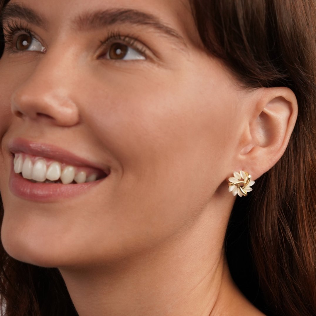 Orecchini Uomo in Oro con Opale Naturale - Eleganti e Moderni - - earrings GLAMOROUS jewelry opale orecchini orecchini opale Specialoccasionjewelry uomo - Concept Palermo