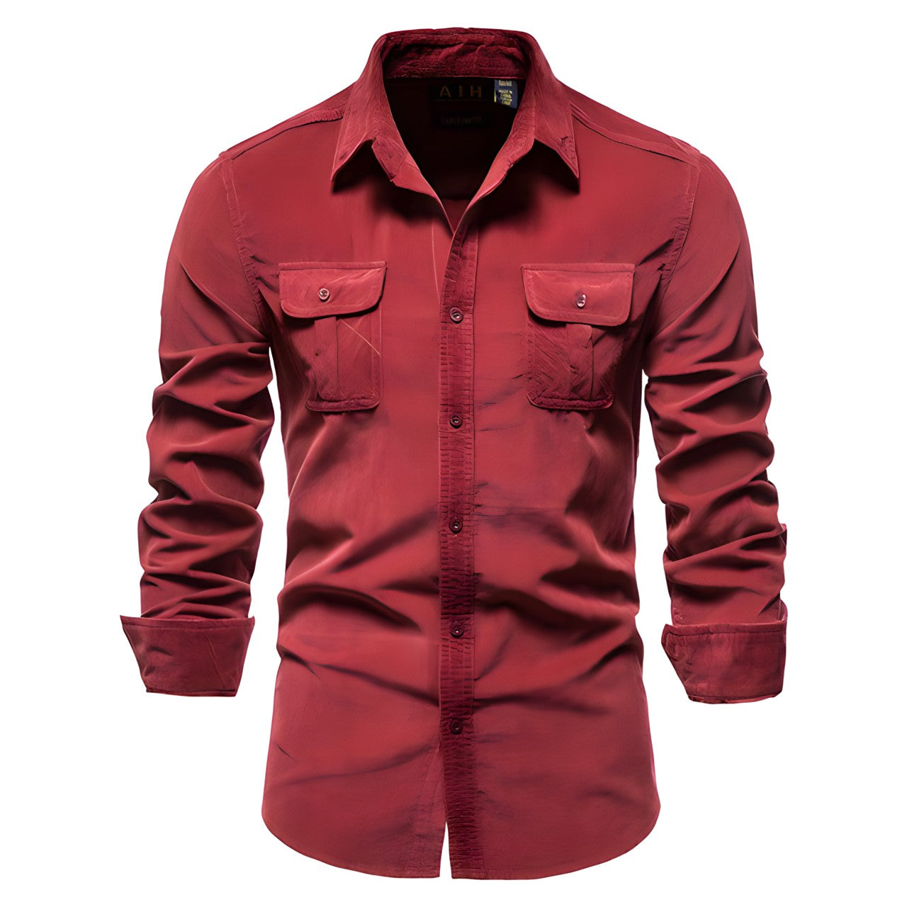 Camicia Uomo Maniche Lunghe - Tasche Petto, Stile Versatile