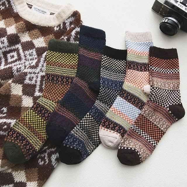 Chaussettes D'hiver | Chaleur Ultime, Confort et Durabilité Coton - Tore (5 paires) - chaleur chaussettes chaussettes hiver confort coton cross-from-marche-lino-15830621159773 durabilité hiver New-google Nieuwe collectie-tag Old (Google) old_google ultime - Concept Palermo