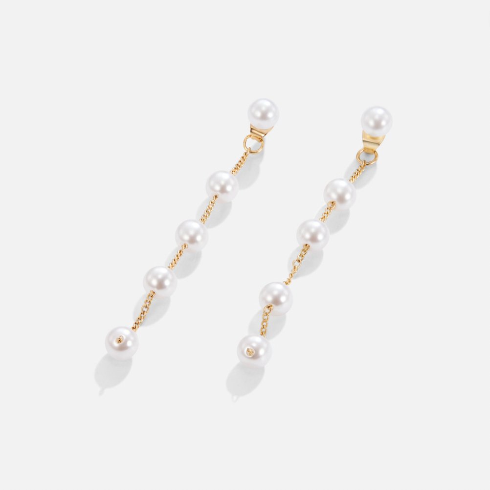 Orecchini a goccia di perla Uomo - - earrings GLAMOROUS goccia Gold HYPOALLERGENIC jewelry orecchini orecchini goccia Pearl perla uomo - Concept Palermo