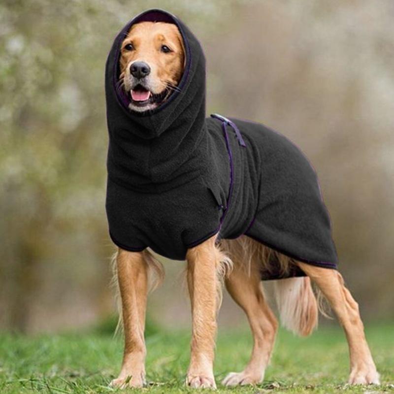 Accappatoio Microfibra Super Assorbente per Cani & Gatti con Cappuccio - Asciugatura Rapida, Tutte le Taglie - Nero - accappatoio accappatoio animali animali BFCM domestici new_for_google_may Pets pets & supplies uomo - Concept Palermo