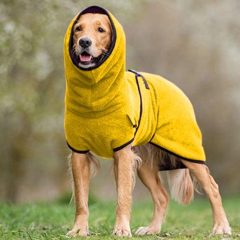 Accappatoio Microfibra Super Assorbente per Cani & Gatti con Cappuccio - Asciugatura Rapida, Tutte le Taglie - Giallo - accappatoio accappatoio animali animali BFCM domestici new_for_google_may Pets pets & supplies uomo - Concept Palermo