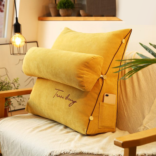 Cuscino Triangolare da Letto per Schienale, Supporto Ergonomico Uomo/Donna, Grigio - - cuscino cuscino letto home & garden letto new_for_google schienale triangolare uomo Zeer gewild-tag - Concept Palermo