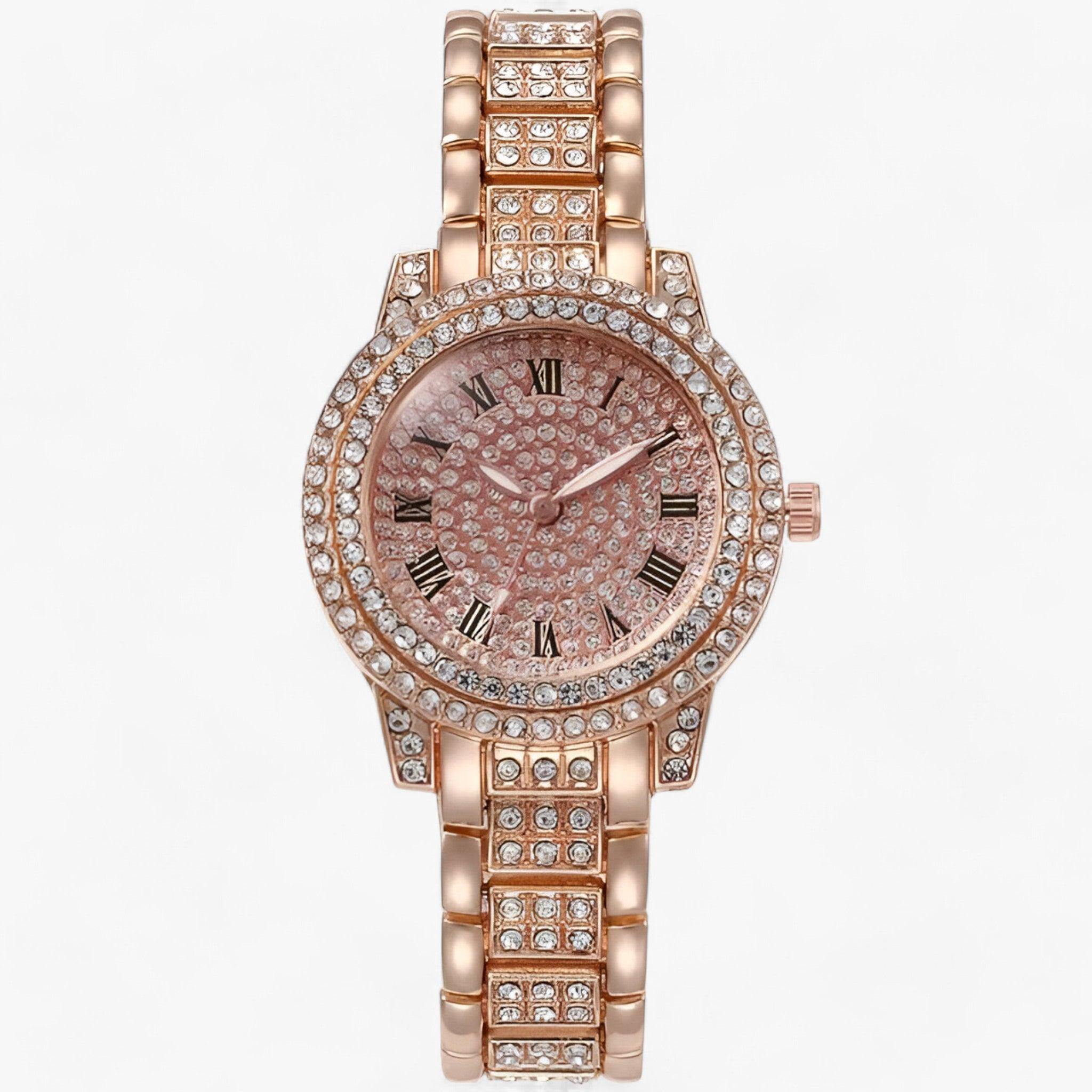 Orologio di lusso con diamanti alla moda per le donne Acciaio - Oro rosa - acciaio alla diamanti donne Elegant watch female watch Functional watch ladies watch lady watch moda orologio orologio diamanti quartz wristwatches Smart Watches watch watch for women watches wistwatches women quartz watches women watch wrist watches for women Wristwatch - Concept Palermo