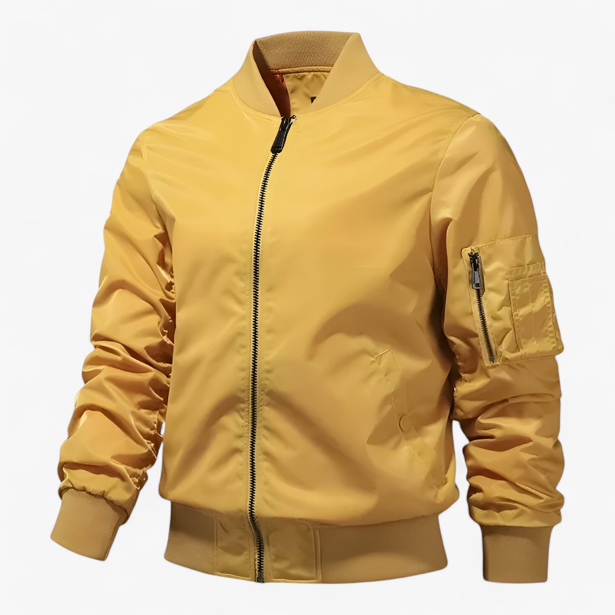 Giacca da pilota Aero Uomo - Giacca da volo con colletto rialzato Unicolore - giallo - aero colletto giacca giacca pilota jacket jacket for men Jackets & Coats men's coats & jackets Outerwear & Jackets pilota rialzato unicolore winter jacket Winter jacket men - Concept Palermo