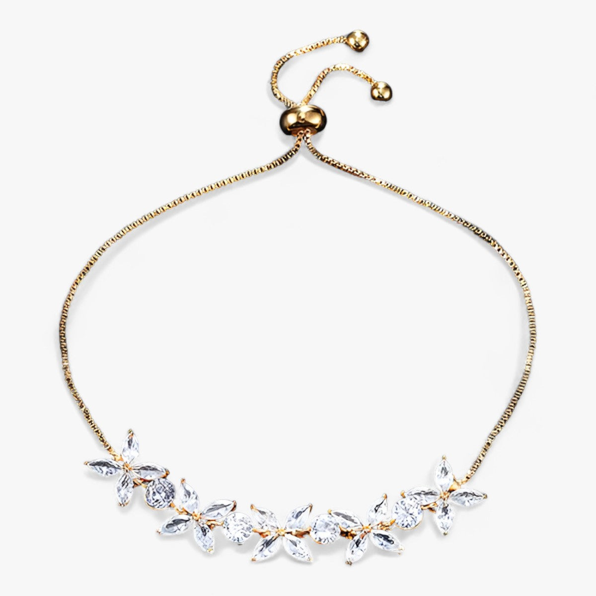Bracciale charm con motivo di fiori in zirconia Donna - - All Compatible B2136 Box-with-tongue bracciale bracciale charm BRACELETS Chain & Link Bracelets charm Copper cubic zirconia donna fashion fiori jewelry Mainland China Mood Tracker motivo plant Prong Setting Snake Chain TRENDY Women Zhejiang zirconia - Concept Palermo