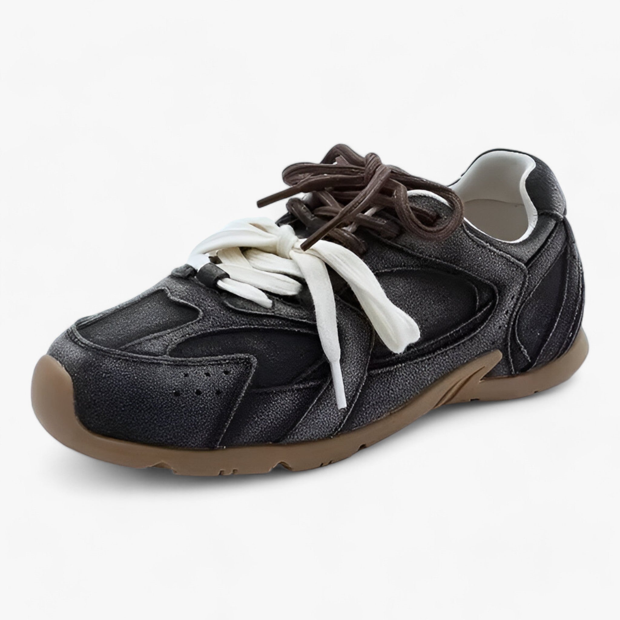Sneakers in vera pelle classici con fascino retrò Donna - Grigio - classici donna fascino pelle retr shoes Shoes women sneakers sneakers vera - Concept Palermo