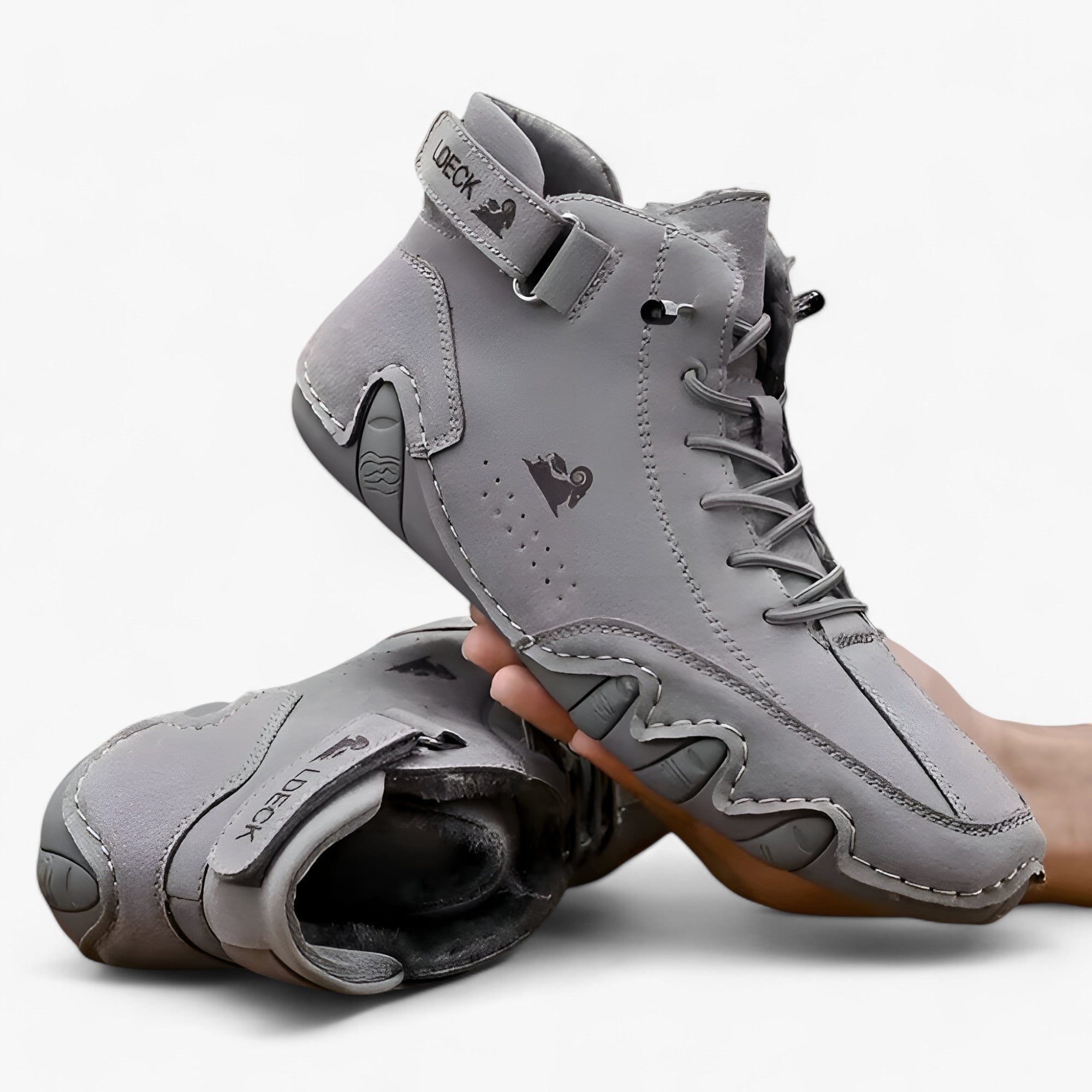 Stivaletti in pelle - Protezione e calore invernale di lusso - Grigio - calore invernale pelle protezione shoes shoes for women Shoes women stivaletti stivaletti pelle - Concept Palermo