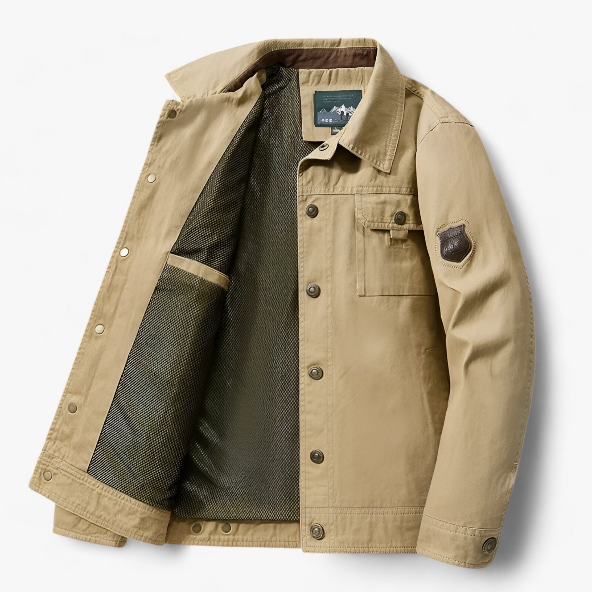 Herrebomberjakke - Comfort tattico Cotone Uomo - Cachi - comfort cotone herrebomberjakke jacket jacket for men Jackets & Coats men's coats & jackets Outerwear & Jackets tattico uomo winter jacket Winter jacket men - Concept Palermo