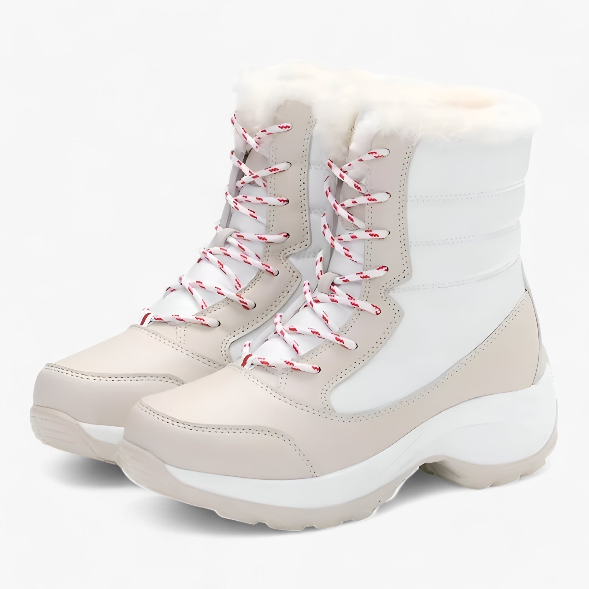 Stivali ortopedici in pelliccia sintetica - Stivali invernali impermeabili e riscaldanti - Crema - impermeabili invernali ortopedici pelliccia riscaldanti shoes shoes for women Shoes women sintetica stivali - Concept Palermo