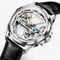 Reloj automático de lujo - precisión y elegancia para hombres piel