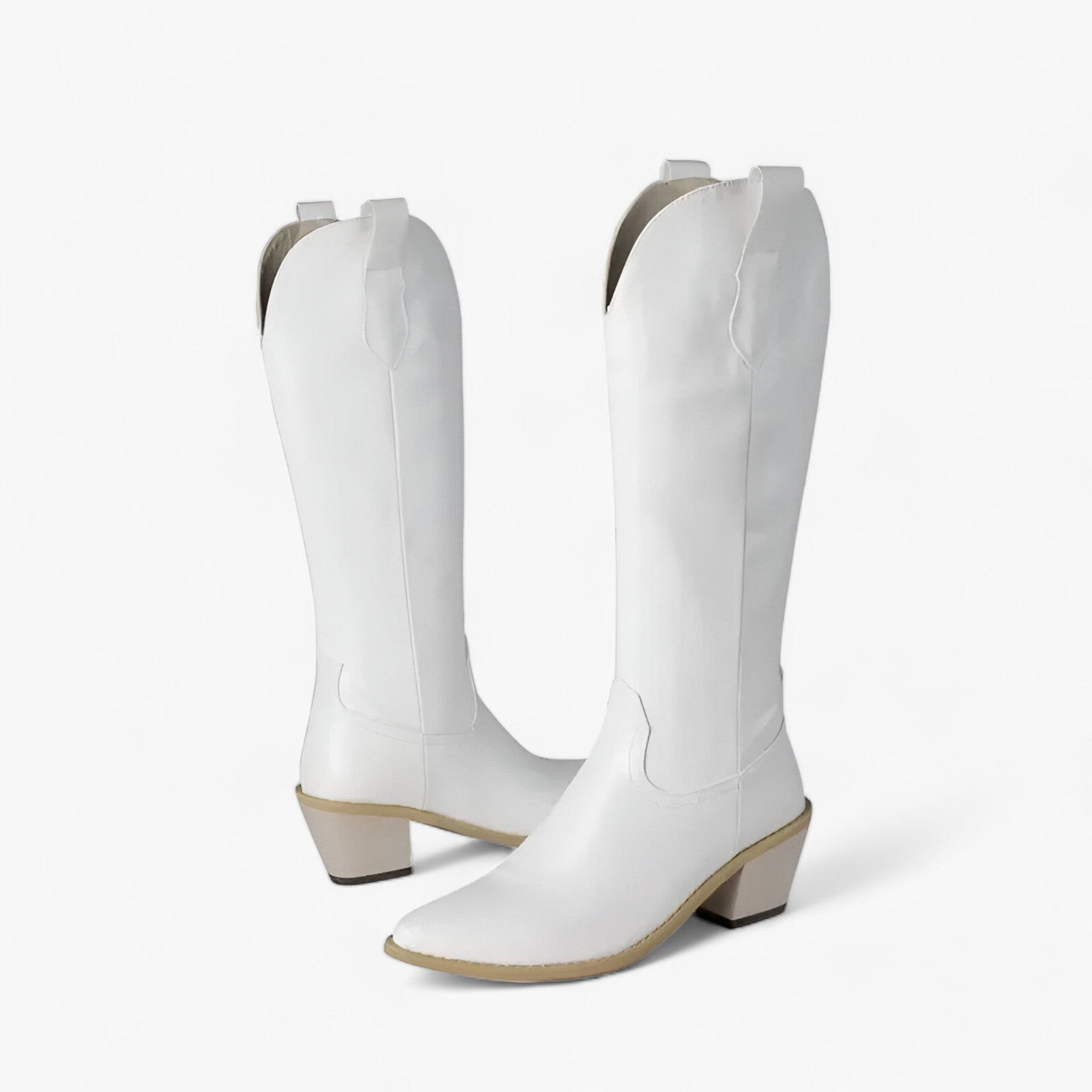 Stivali con Tacco Alto – Eleganza e Comfort che Uniscono Stile e Benessere Donna - Bianco - benessere comfort donna eleganza shoes stile stivali stivali tacco WOMEN - Concept Palermo
