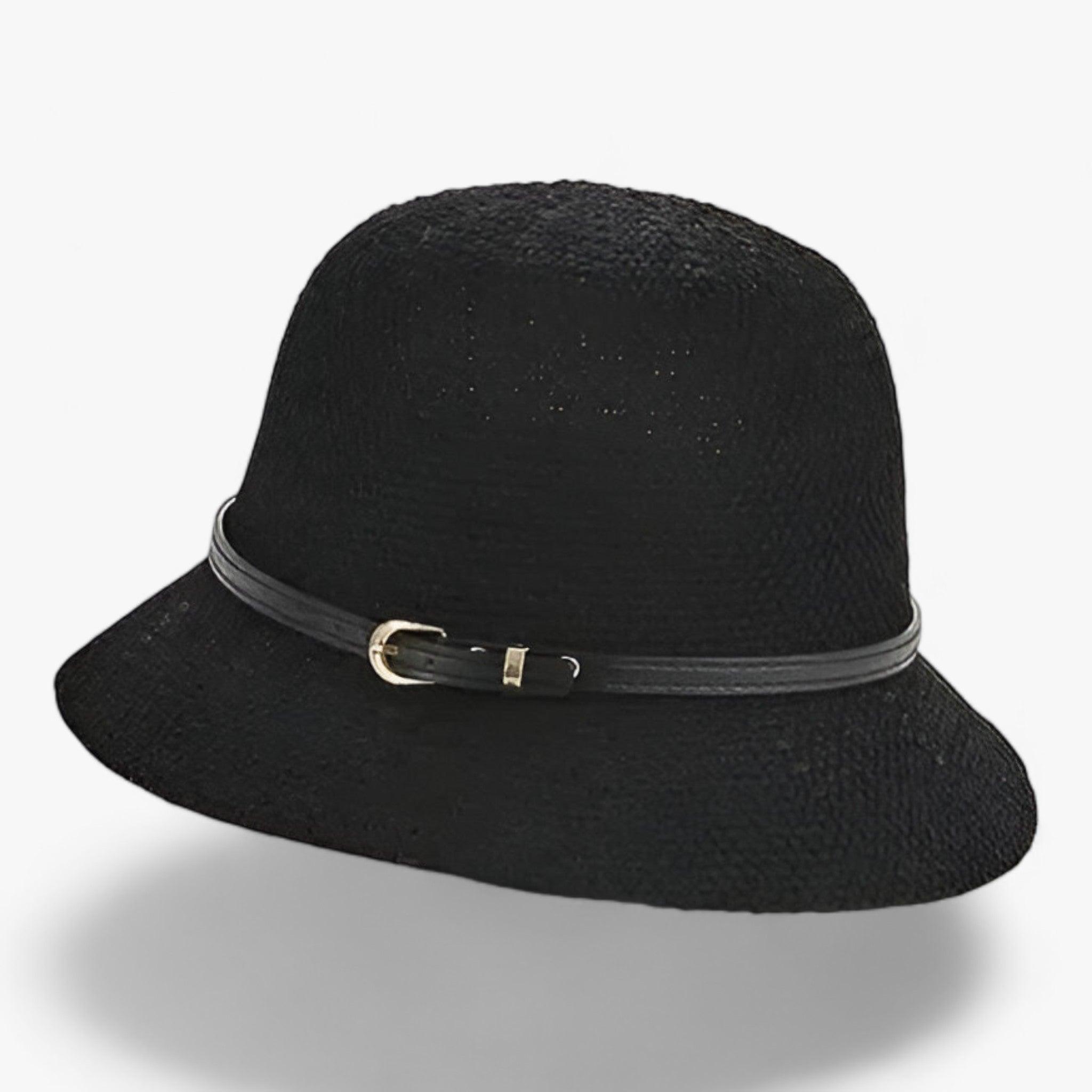 Cappello da Sole Pieghevole in Lino con Protezione UV UPF 50+ per Donna - Nero - cappello cappello sole facilmente lino pieghevole protezione sole Spring and Summer Sun Hats Sun Protection WOMEN women's hat - Concept Palermo
