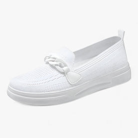 Ballerine per Donne, Confortevoli & Chic - Bianco - ballerine ballerine donne chic confortevoli donne Linen shoes Solid WOMEN women sandals - Concept Palermo