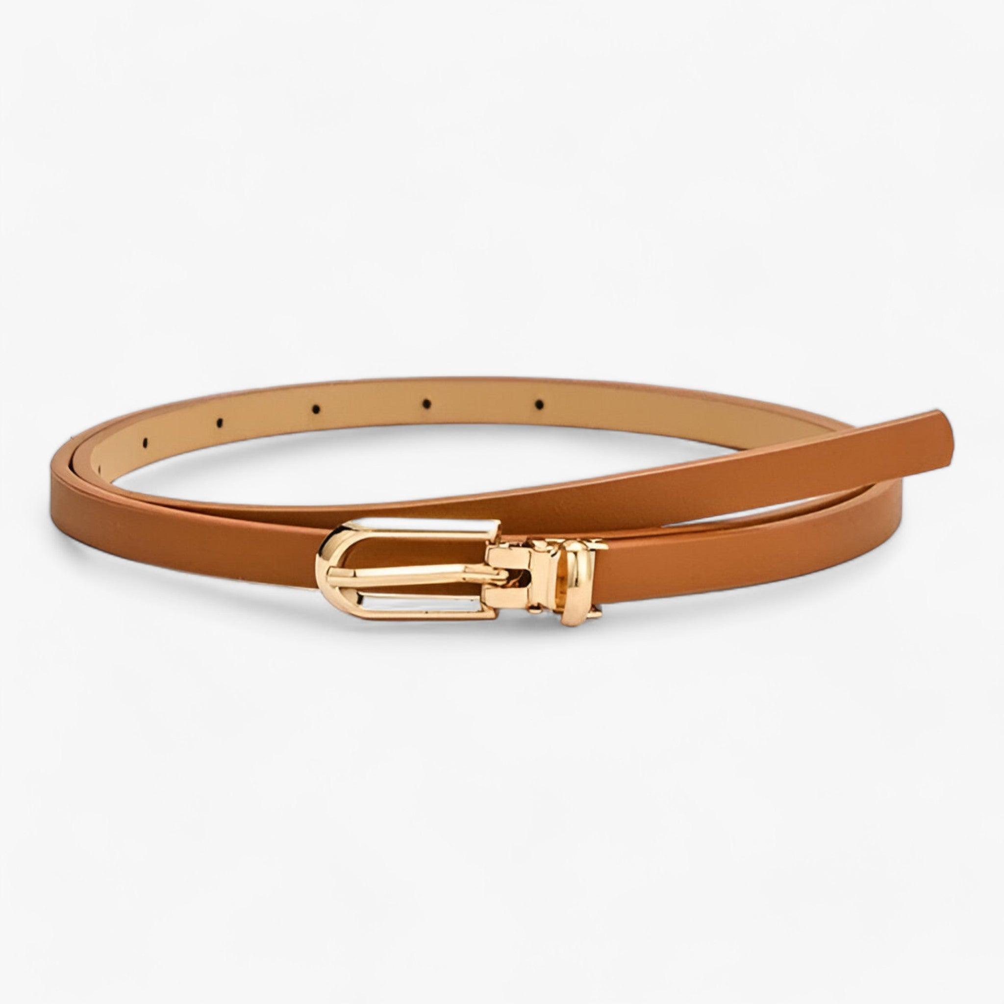 Cintura sottile: accessorio alla moda versatile Donna - Caffè 105CM - 1 accessorio ADULT alla Belts China (mainland) cintura cintura sottile donna fashion Faux Leather Mainland China moda ny14 PU Solid sottile versatile WOMEN Zhejiang - Concept Palermo